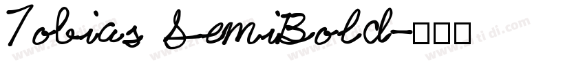 Tobias SemiBold字体转换